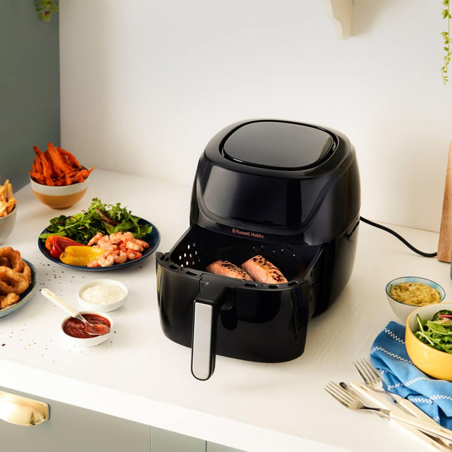 Russell Hobbs 4L Rapid Digital Air Fryer – 10 Pre-Set Programs, Energy-Saving, 220°C Max Temp, Easy Clean, Touch Display