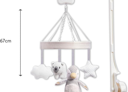 Nuby Penguin Musical Cot Mobile – Spinning Baby Crib Mobile with Lullabies