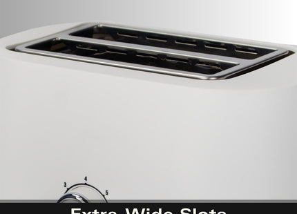 Hamilton Beach Ella 2 Slice Toaster 800W Wide Slots, HBT1322MW – Matte White