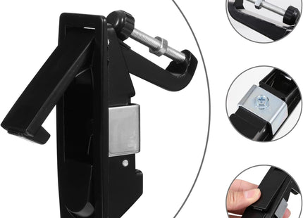 2PCS Zinc Alloy Compression Latch Lock Set – Adjustable Lever Cabinet Latches