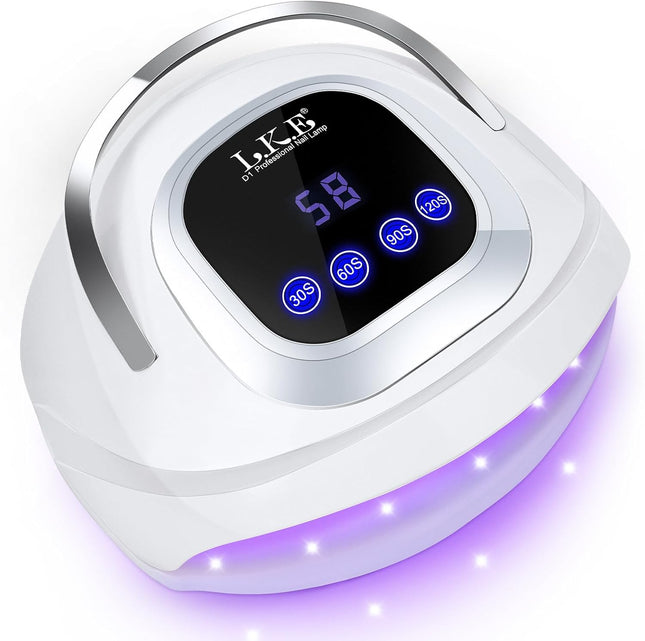 LKE UV Gel Nail Lamp 268W – 60 LED Professional Nail Dryer - Used