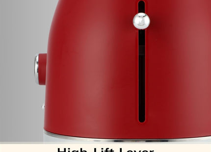 Hamilton Beach Ella 2 Slice Toaster 800W, Wide Slots, HBT1322MR – Matte Red