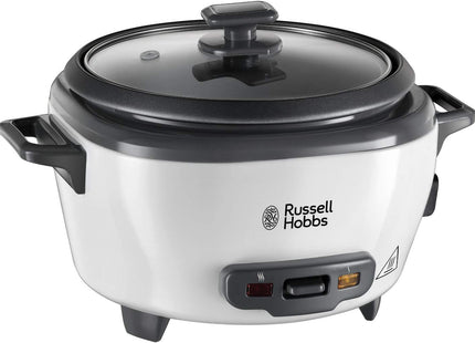 Russell Hobbs 6 Portion Rice Cooker – 0.8L, Steamer Basket, 300W