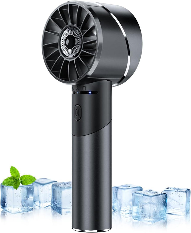 Wastou G3 Mini Handheld Fan 4-Speed 2600mAh USB-C Rechargeable – Black