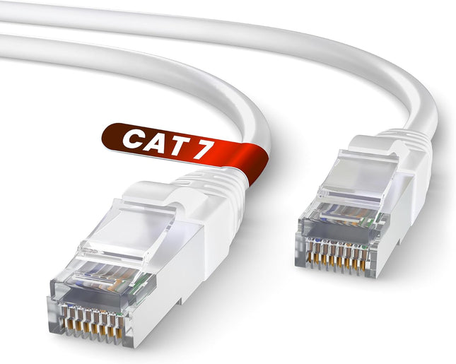 Cat 7 Ethernet Cable 10m – High Speed RJ45 LAN Cable White