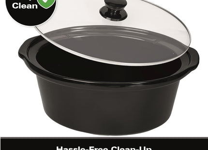 Hamilton Beach Family Favourite 6.5L Slow Cooker, HBSC070B - Black