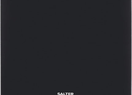 Salter Digital Kitchen Scale 10KG Glass Platform with Backlit Display – Black
