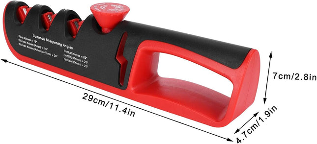 Smart Sharp 4-in-1 Knife & Scissor Sharpener – Adjustable Manual Tool for Kitchen Blades