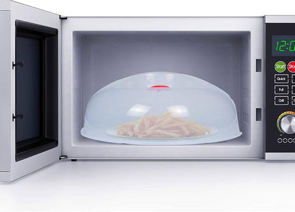 PlasticForte 29cm Microwave Plate Cover – Clear Food Splash Guard