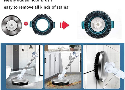 MICHAO Deluxe 360° Spin Mop & Bucket System – Stainless Steel with Mop Heads