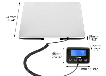 QWORK 200kg Digital Postage Scale – Heavy Duty Scale with LCD Display