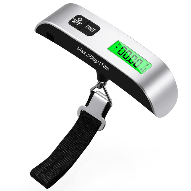 Blendura Digital Luggage Scale 50kg / 110lb – Portable Weigher with Temperature Sensor