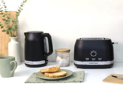 Hamilton Beach Ella 1.7L Electric Kettle, Auto Shut Off, Matte Black - HBK3045MB