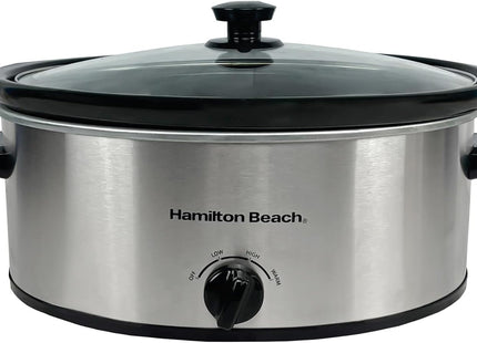 Hamilton Beach Family Favourite 6.5L Slow Cooker, 240W, HBSC070S – Silver