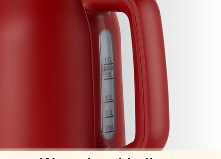 Hamilton Beach Ella 1.7L Electric Kettle, Auto Shut Off, Matte Red - HBK3045MR
