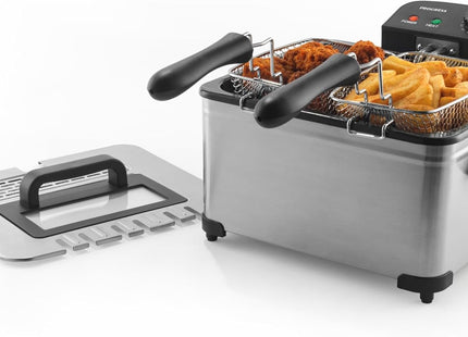 Progress 5L Deep Fat Fryer – Dual Basket 2000W Stainless Steel