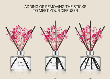 Cocod'or Lovely Peony Reed Diffuser 200ml with Preserved Flowers