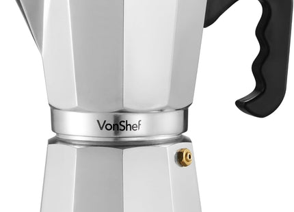 VonShef Stovetop Coffee Maker – Italian Espresso Moka Pot