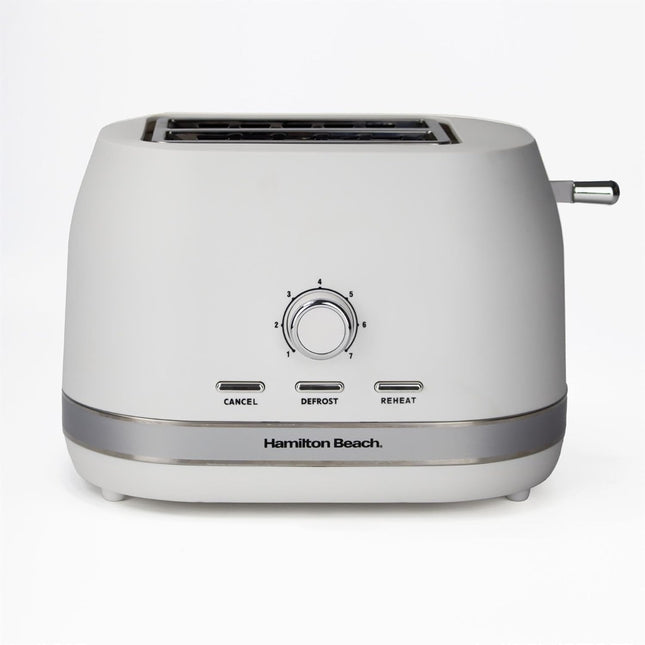 Hamilton Beach Ella 2 Slice Toaster 800W Wide Slots, HBT1322MW – Matte White