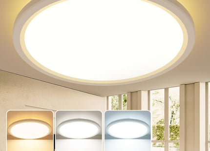 Slochi 38cm 36W LED Ceiling Light 3600lm 3 Colour Temperatures – White