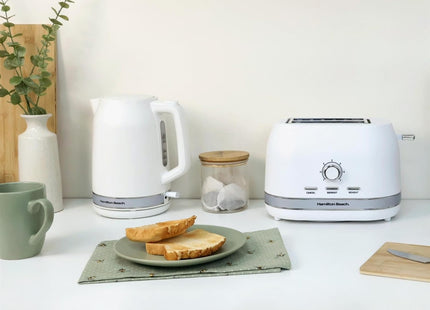 Hamilton Beach Ella 2 Slice Toaster 800W Wide Slots, HBT1322MW – Matte White