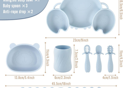 Silicone Baby Feeding Set – 8-Piece Toddler Weaning Essentials
