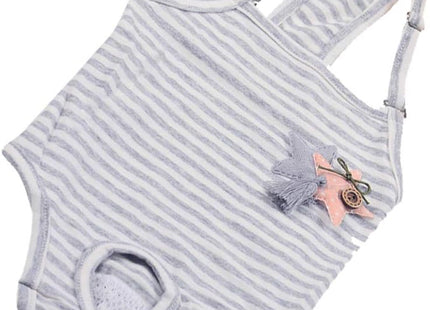 Balacoo Female Dog Diaper with Suspenders – Grey Size L