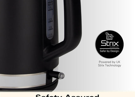 Hamilton Beach Ella 1.7L Electric Kettle, Auto Shut Off, Matte Black - HBK3045MB