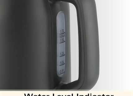 Hamilton Beach Ella 1.7L Electric Kettle, Auto Shut Off, Matte Charcoal - HBK3045MCH