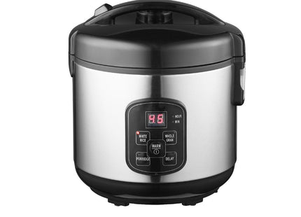 Lakeland Digital Rice Cooker 1L 400W – White & Brown Rice, Porridge, With Delay Timer