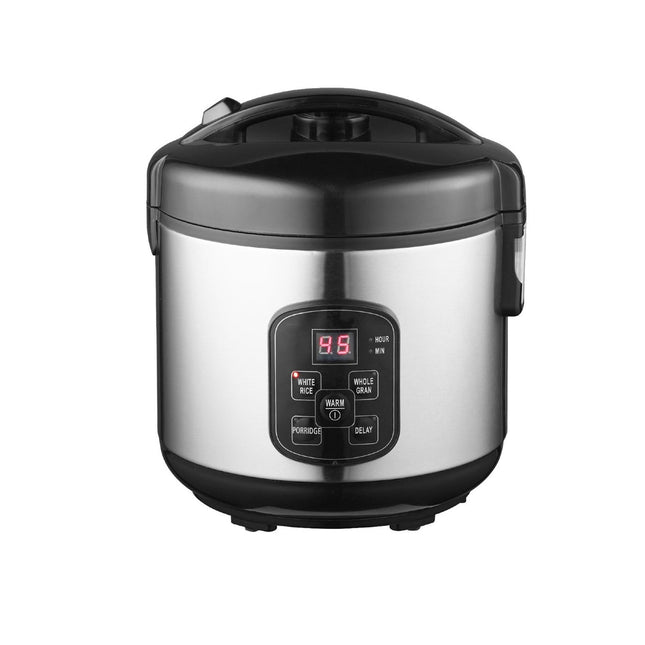 Lakeland Digital Rice Cooker 1L 400W – White & Brown Rice, Porridge, With Delay Timer