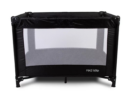 Red Kite Sleep Tight Travel Cot – Lightweight, Compact & Easy-Fold, Black