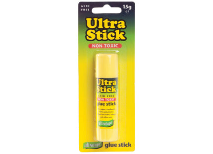 Ultratape Acid Free Glue Stick – 15g, Strong & Non-Toxic