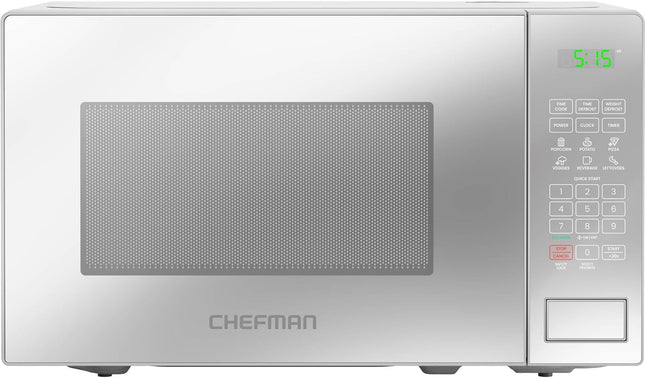 Chefman 20L 800W Digital Microwave Oven with Mirror Finish with Cosmetic Dent