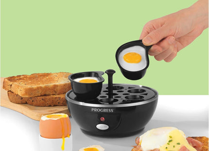 Progress Electric Egg Boiler EK2783P – 6 Egg Cooker, Poacher & Steamer