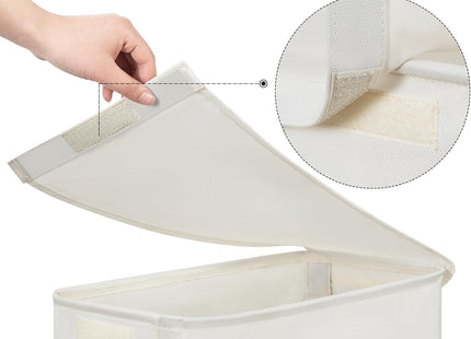 Chrislley 45L Slim Laundry Basket with Lid – Collapsible Tall Laundry Hamper