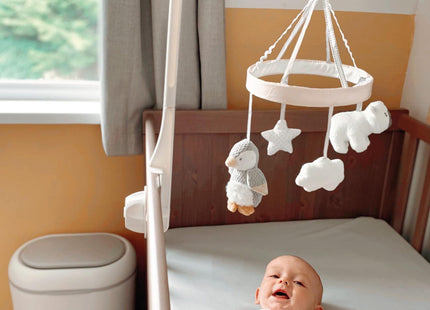 Nuby Penguin Musical Cot Mobile – Spinning Baby Crib Mobile with Lullabies