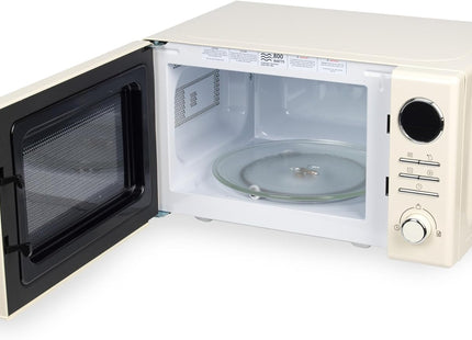 Salter Retro Digital Cream Microwave 20L 800W – 8 Auto Programmes, Defrost