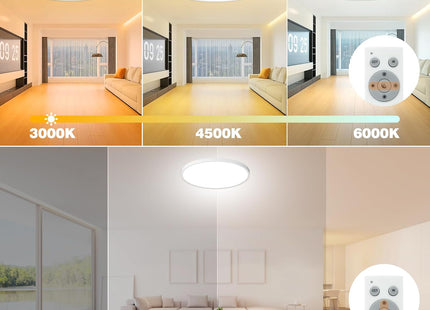 Slochi 40cm 36W Dimmable LED Ceiling Light with Remote – White