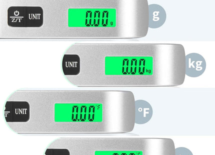 Blendura Digital Luggage Scale 50kg / 110lb – Portable Weigher with Temperature Sensor