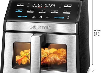 Gourmia 7.6L Digital Air Fryer – Window View, Guided Cooking, 7 Preset