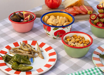 Talking Tables Bon Appetit Handmade Olive Enamel Bowl 10cm –  Snack & Dip Bowl