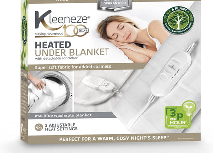 Kleeneze Heated Underblanket – Electric Blanket 3 Heat Settings