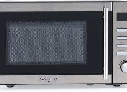 Salter 20L Digital Microwave 800W – Stainless Steel & Black, Defrost, 10 Power Levels