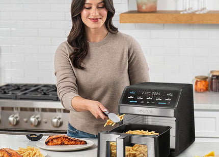 Gourmia 7.6L Digital Air Fryer – Window View, Guided Cooking, 7 Preset