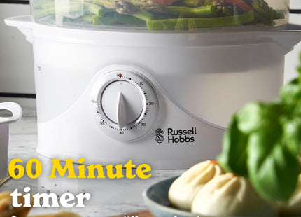 Russell Hobbs 21140 3 Tier Electric Food Steamer 9L 800W White
