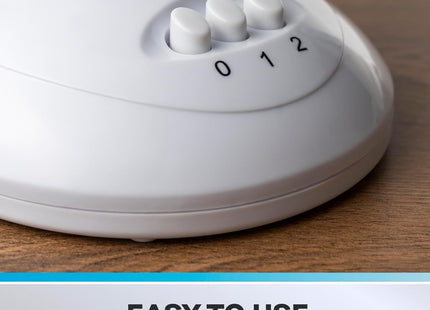 Daewoo 9 Inch Desk Fan with Oscillation & Adjustable Tilt 2 Speed Portable Table Fan White