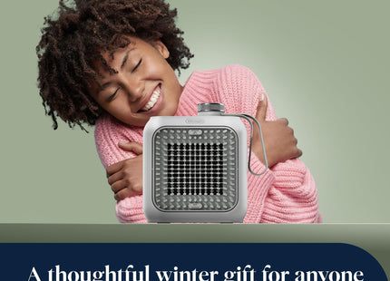 De'Longhi Capsule Desk HFX10B03.GR 350W Ceramic Fan Heater Green