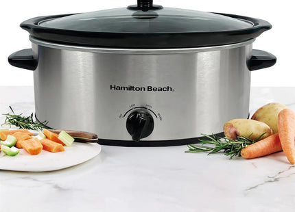 Hamilton Beach Family Favourite 6.5L Slow Cooker, 240W, HBSC070S – Silver
