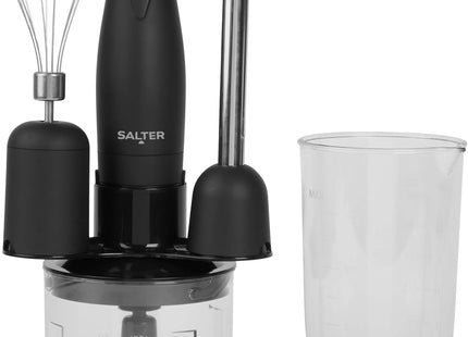 Salter Kuro 3 In 1 Hand Blender Set 350W EK2827BMBLK – Blend, Chop & Whisk